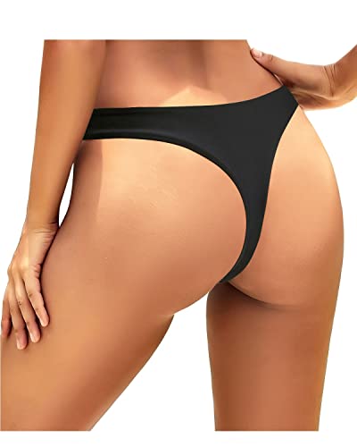 Women's Brazilian Cut Swimsuit Bottom Thong Bikini Bottom