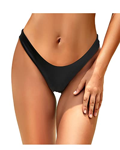 Women's Brazilian Cut Swimsuit Bottom Thong Bikini Bottom