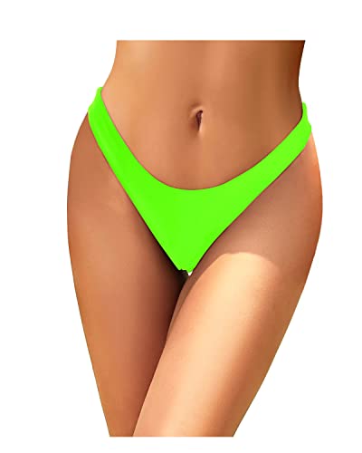 Women's Brazilian Low Rise Bathing Suit Bottom Thong Bikini Bottom