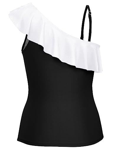 Strapless Bathing Suit Tops Ruffle Tankini Tops
