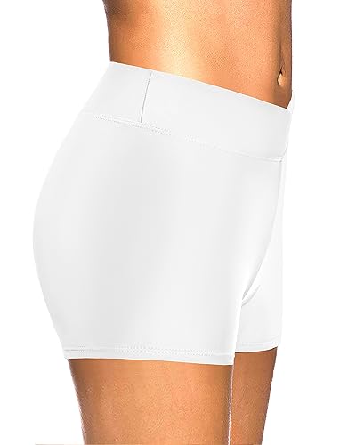 Cross Waist Tankini Bottoms Solid Board Shorts