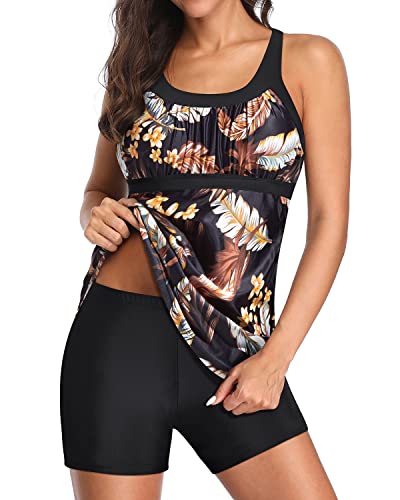 Racerback Tankini Bathing Suits Two-Piece Athletic Swimwear for Women