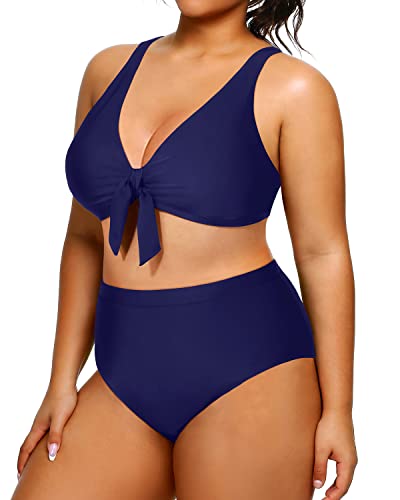 Women's Plus Size Bikini High Waisted Swimsuits Two Piece Bathing Suits