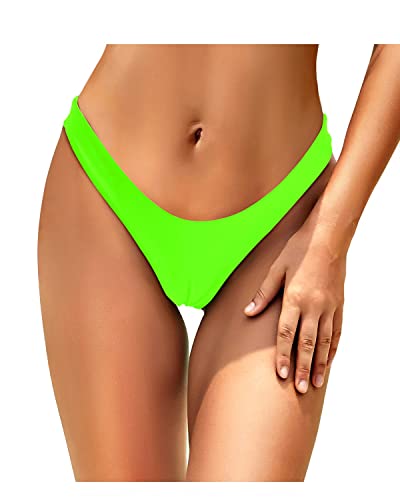 Women's Brazilian Low Rise Bathing Suit Bottom Thong Bikini Bottom