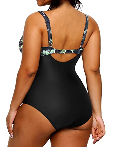 Women's Plus Size Slimming Swimwear Tummy Control One Piece Swimsuit