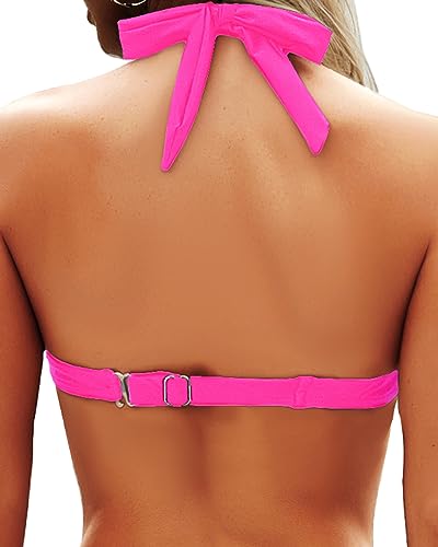 Halter Bikini Tops Padded Swimsuits Tops