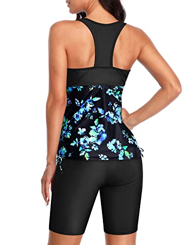 Flattering Racerback Swimwear Women's Athletic Tankini Swimsuits