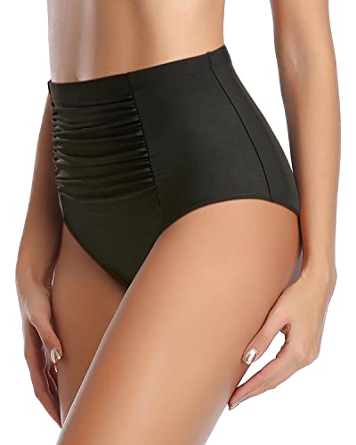 Tummy Control Women's High Waisted Bathing Suit Bottom Bikini Bottom
