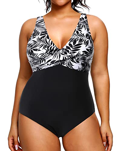 Plus Size Swimsuit One Piece Bathing Suits for Women Slimming Swimwear