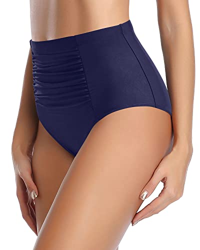 Bathing Suit Bottom Tummy Control Women's High Waisted Bikini Bottom