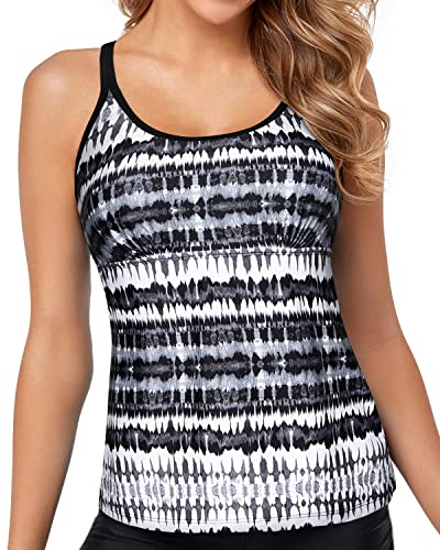 Athletic Women's Tankini Tops with Tummy Control Bathing Suit Tops