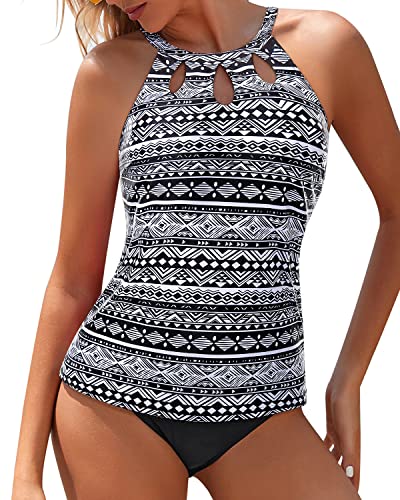 Womens High Neck Tankini Swimsuits: Tops & Bathing Suits – Yonique
