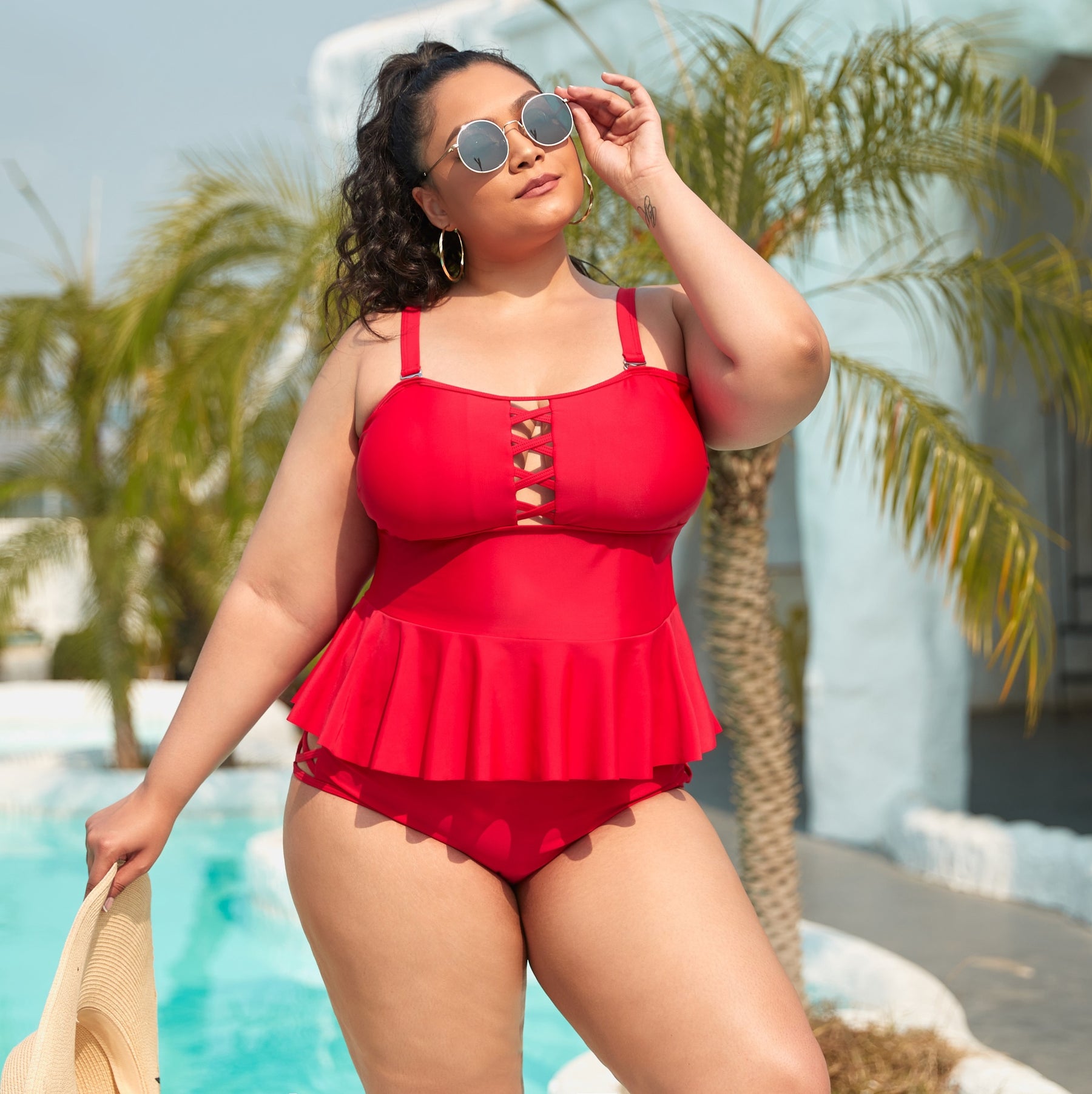 Women's plus size tankinis