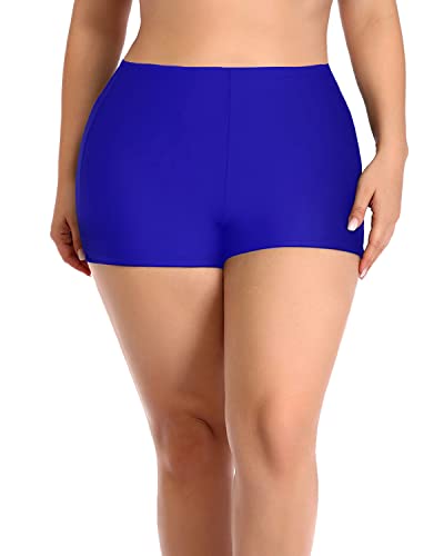 Adjustable Shoulder Straps Tankini Bathing Suits For Women-Royal Blue