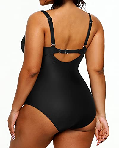 Plus Size Swimsuit One Piece Bathing Suits For Women Tummy Control
