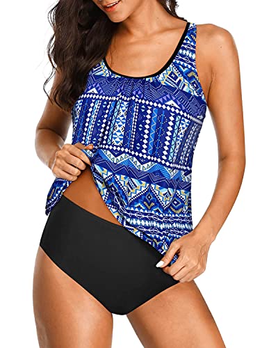 Women's Two Piece Sporty Tankini Set For Tummy Control Bathing Suits-B –  Yonique